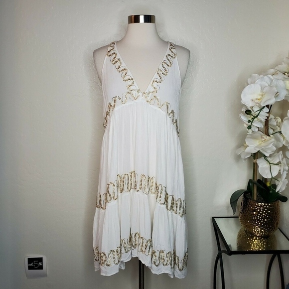 Muche et Muchette Embroidered Sleeveless Dress - Picture 1 of 6